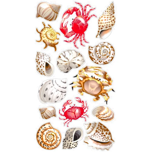 Sticko Sticker Themed-Shells and Crabs SPCLS311