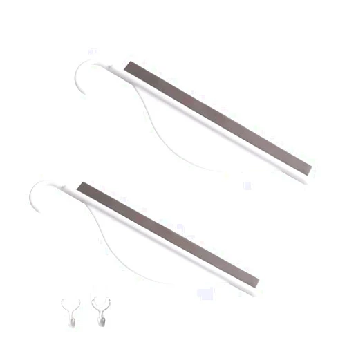 Oraony 2Pcs Mini Squeegee with Hanging Hook, Bathroom Shower Mirror Squeegee for Tiles, Silicone Small Kitchen Countertop Sink Squeegee, Water Wiper Scrape Cleaner Tool with 2Hooks