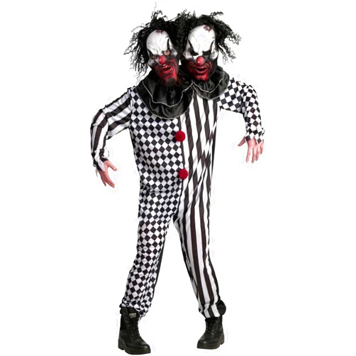 Morph Scary Clown Costume Adult, Killer Clown Costume Adult, Halloween Clown Costumes For Men, Creepy Clown Costume Men Women