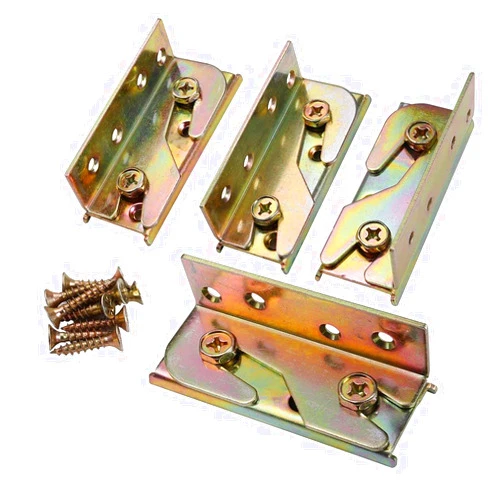 YANGQI yaoqijie Bed Rail Bracket - SUNVORE Bed Rail Fittings - Heavy Duty Non-Mortise - Set of 4 Lasting