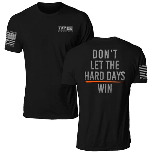 Til Valhalla Project Hard Days Tee | Veteran Owned and Operated - Proudly Printed in The USA
