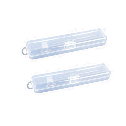 DLAIVOR Portable Travel Toothbrush Case, Hard Plastic Dust-Proof Toothbrush Container & Toothpaste Box Holder (Rectangle-2Pcs)