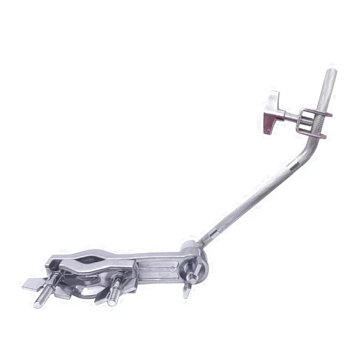 TUOREN Cowbell Mounting Clamp with 30 Degree Bent Arm Drum Set Clamp Percussion Accessory for Cowbell, Jam Blocks, Tambourine