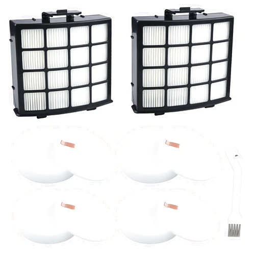 VCLENA AZ2002 Vacuum Filters Replacement for Shark Vertex DuoClean PowerFin Upright Vacuum AZ2002, AZ2000W, AZ2000 Vacuum Filter, Part XFFKAZ2000, XHFAZ2000 （4 Foam, 4 Felt Filters, 2 HEPA Filters）