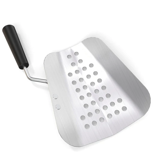 Poppy's Large Aluminum Popcorn Scoop - Kernel Sifting Speed Scoop for Commercial and Home Use