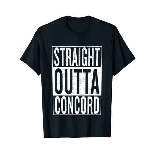 Straight Outta Concord cool bday party tees Straight Outta Concord Great Travel & Gift Idea T-Shirt T-Shirt