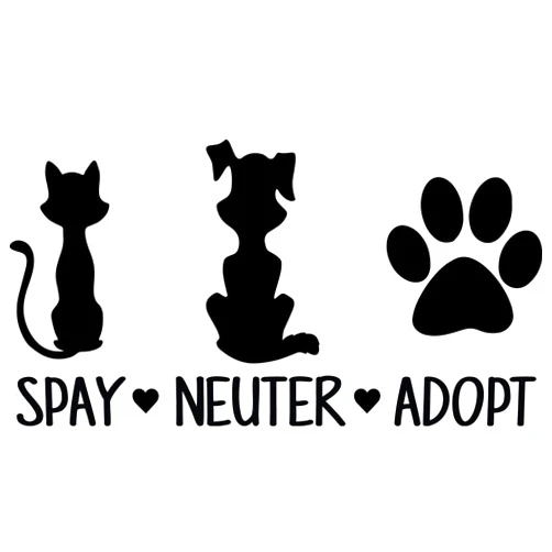 TGS Topshop Spay Neuter Adopt Decal Window Bumper Sticker Car Dog Cat Pet Rescue Paw Love Car Stickers 15cm