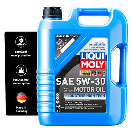 LIQUI MOLY Longtime High Tech SAE 5W-30 | 5 L | Fully synthetic engine oil | SKU: 2039