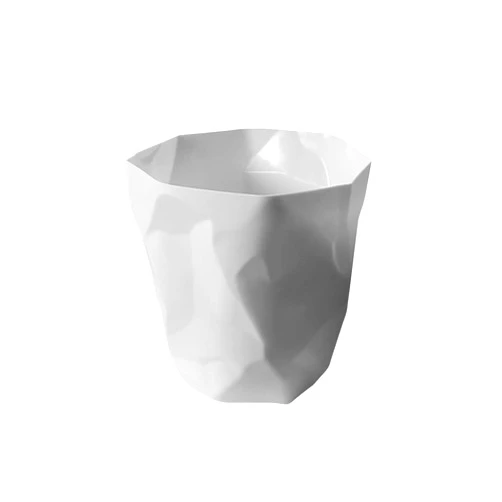 JUEMISSA Creative Trash cans Household Crumpled Trash cans Bathroom Trash cans Plastic Trash cans wastepaper Baskets (Color : White, Size : 26.1 * 28cm)
