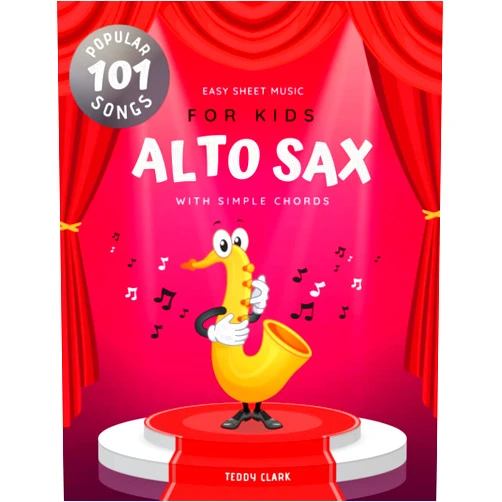 By Teddy Clark (Author) Alto Sax Easy Sheet Music for Kids I 101 Popular Songs with Simple Chords: My First Big Book of Saxophone Solos Level 1 for Beginners Children and ... Classical Christmas Nursery Rhymes Hymns