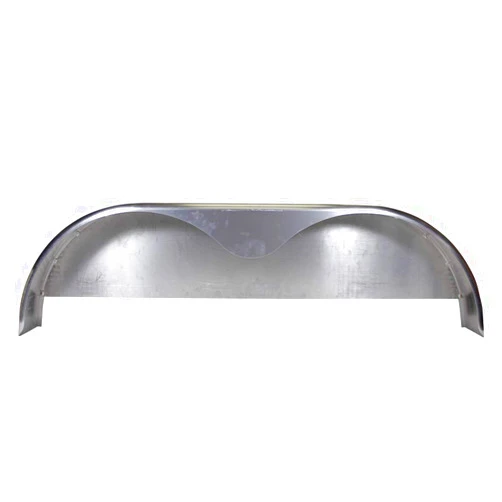 Trailer-Fenders.com 72x10-3/4 Tandem Axle Steel Trailer Fender w/Back Plate Welded In (1-Pack)