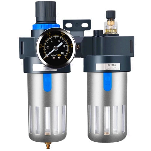 DMBGRXJF Pneumatic Air Source Treatment Filter BFC BFR-2000 3000 4000 Two-piece BFR+BL Pressure Regulating Oil-water Separation 1Pcs(BFR-2000,8mm)