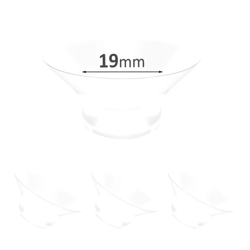 Afontoto Flange Inserts 19mm Compatible with Most 24mm Flange/Shield of Pumps, Silicone Flange Sizing Kit for Momcozy/Spectra/Medela Breast Pump, S12 Pro Replacement Parts Breastfeeding Essential Accessories