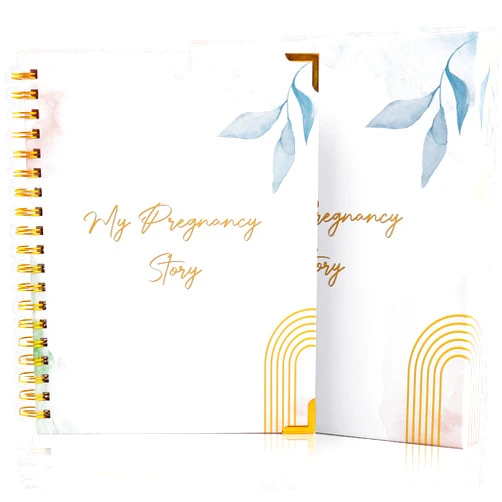 Clever and Handy Villa My Pregnancy Story - Pregnancy Journal for First Time Moms in a Gift Box - 10