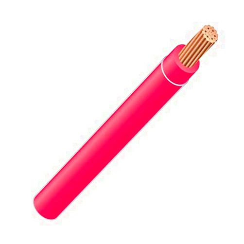 Stock Wire 3 AWG 19-Stranded THHN Red Copper Building Wire (25ft Cut)