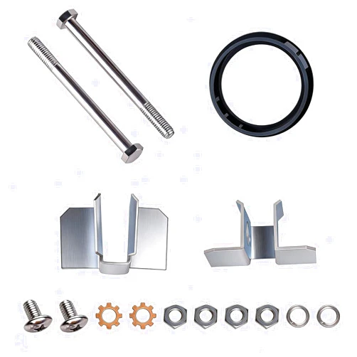 XYgdhqpt 10318-410 Padlock Fastener Kit Compatible with Jobox 635990, 636990, 637990, 638990 Storage Cabinet, Including O-Rings, Clips, Nuts, and Bolts (15Piece)