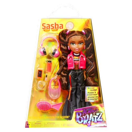 Bratz Alwayz Sasha Fashion Doll with 10 Accessories and Poster