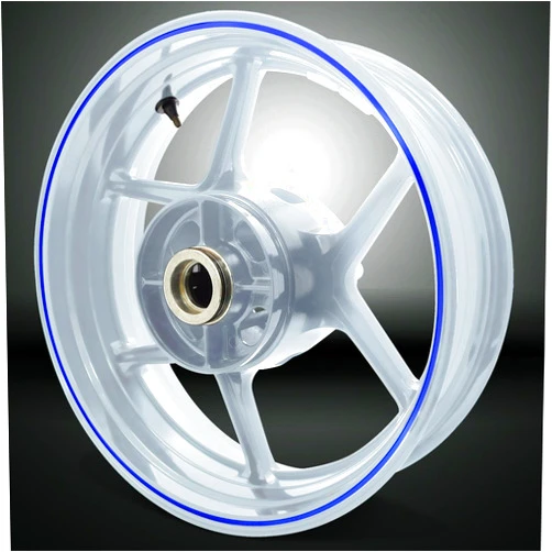 Stickman Vinyls Reflective Blue Thin Outer Rim Liner Stripe Compatible with Kawasaki ZRX 1200R