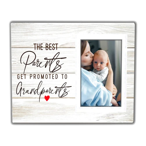 SZ-PengXin The Best Parents Get Promoted To Grandparents Picture Frame, Grandkids Photo Frame, Baby Grandpa Grandma Photo Frame 8x10, Grandparents Baby Announcement Gifts Grandparents Gifts Get the Picture