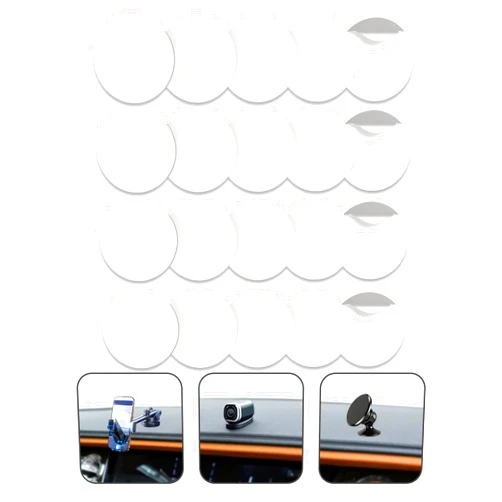 Kelyva Double Sided Adhesive Pads–Round Double-Sided Tape for Car Dashboard Idol Stick Glue, 1inch Clear Removable Dots,Dashboard & Dash Cam Base,Heat Resistant Dashboard Adhesive