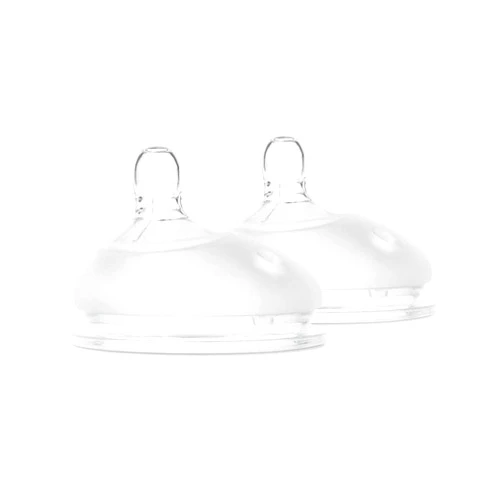 Olababy Gentle Bottle Silicone Replacement Nipple 2 Pack (3-6 Months/Medium Flow)