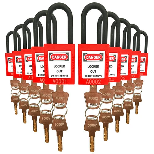 SAFBY Lockout Tagout Locks Loto Safety Padlock, Keyed Differently, OSHA Loto Safe Padlocks for Lock Out Tag Out Stations and Devices