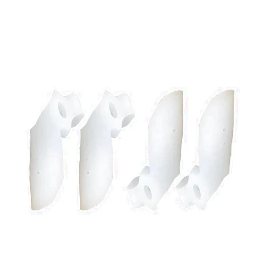 YLDM Toe Separators, Silicone Toe Bunion Corrector Toe Separators for Overlapping Toes Women to Correct Toes and Reduce The Pain of Bunions and Hallux Valgus Universal Size Set of 4 PCS. (White 1)