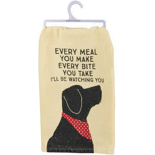 Primitives by Kathy Cotton Dish Towel Set - Dog Design, Kitchen/Bathroom Decor, Tea Towels, 28