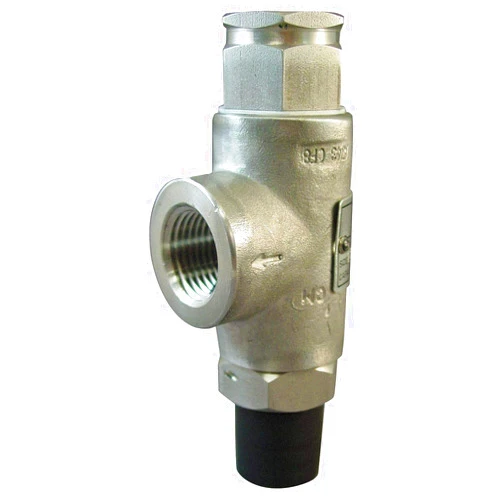 CAI - KUNKLE VALVE KUNKLE Valve Stainless Steel Safety Relief Valve, FNPT Inlet Type, MNPT Outlet Type