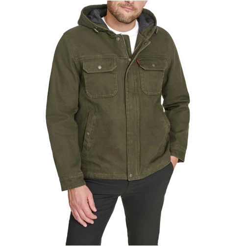 Levi's Men's Cotton Canvas Hooded Jacket