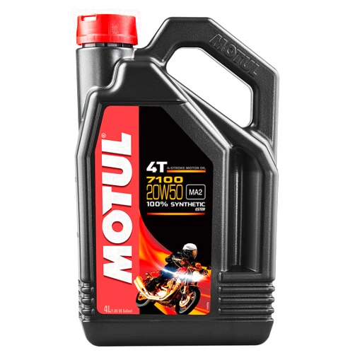 Motul 7100 4T Synthetic Ester Motor Oil - 20W50 - 4L. 836441 / 101380
