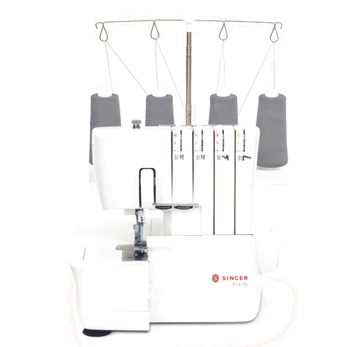 SINGER S14-78 Serger with Accessory Kit | Overlock Machine with 2-3-4 Stitch Capability, 1200 Stitches/Minute, Differential Feed, LED Light & Free Arm, White