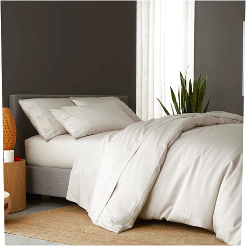 DOZ by SIJO DOZ Duvet Cover Set, 100% Viscose derived from Bamboo, Organically Grown, Buttery Soft, Cooling Duvet Covers, High GSM, 1 Duvet Cover and 2 Pillowcases, 106