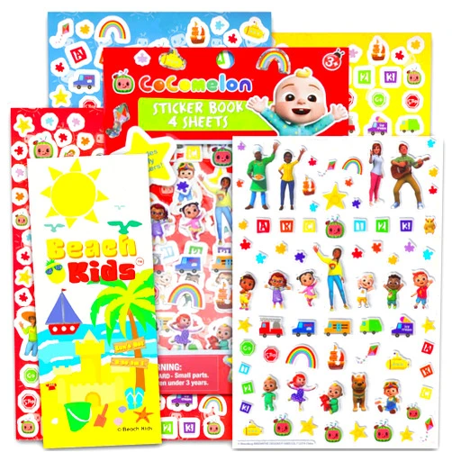 Justchee Cocomelon Stickers for Toddlers - Cocomelon Party Supplies Bundle with Over 300 Cocomelon Stickers for Party Favors, Goodie Bags, Arts and Crafts, More | Cocomelon Gifts