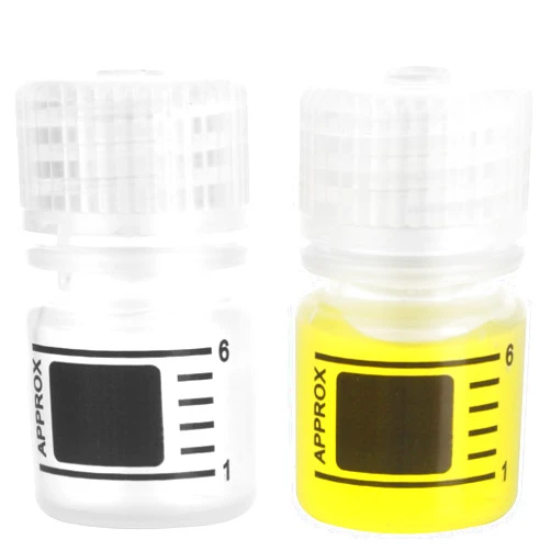 ZHANXUBIO Laboratory Grade Polypropylene Wide Mouth,Rigid Plastic Reagent Bottle with Screw Cap and Graduations,Designed for Laboratories,Classrooms,or Storage at Home (8ML 1/4oz 12pcs)