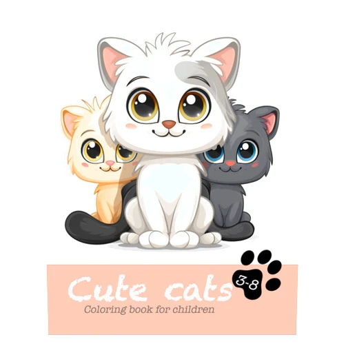 Vita Kostiuk Cute cats color book for children (Сute Coloring Book)