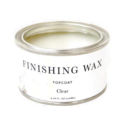 Jolie Finishing Wax - Protective topcoat Paint - Use on interior furniture, cabinets, walls, home decor and accessories - Odor-Free, Non-Hazardous - Clear - 120 ml