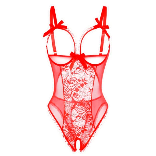 Avidlove Women One Piece Lingerie Sexy Lace Babydoll Mini Bodysuit