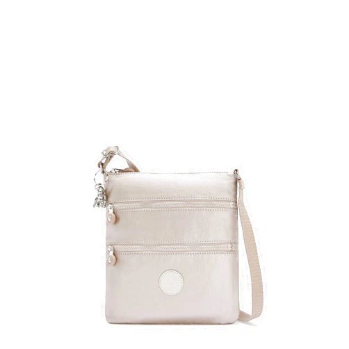 Kipling Womens Keiko Mini Bag, Lightweight Adjustable Purse, Durable Shoulder Sling Crossbody Bag, Metallic Glow, 8 L X 9 H X 1.25 D US