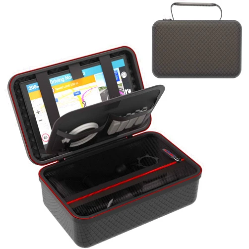 Digicharge Carry Case for 8'' GPS Garmin Drivesmart 86, RV 895, RV 890, Dezl OTR810, Dezl OTR800 8 Inch GPS Case with Storage for All Accessories Inc. Suction Mount