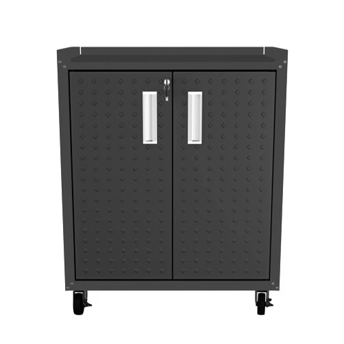Manhattan Comfort Fortress Storage Units, Charcoal Grey