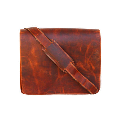Jaald leather messenger bag laptop case office briefcase gift for men computer distressed shoulder bag