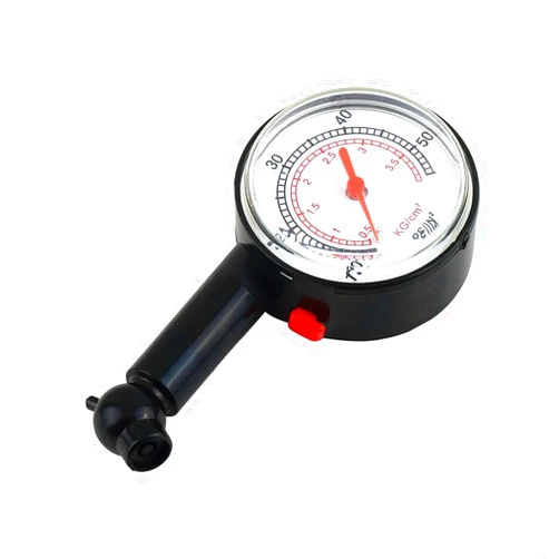 Kiminors Tire Gauge,Tire Pressure Gauge for Truck, Car, Motorcycle, ATV, and SUV, 0-50 PSI, 45° Angle Chuck,Tyre Measurement Tool