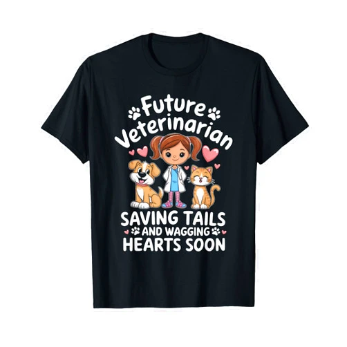 Veterinarian Appreciation Outfits for Women Future Veterinarian Future Vet Veterinary School for Girls T-Shirt