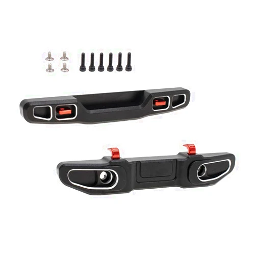 CODA RACING Aluminum Front&Rear Bumper for AXIAL SCX24 Jeep Gladiator AXI00005 1/24 RC Crawler Car