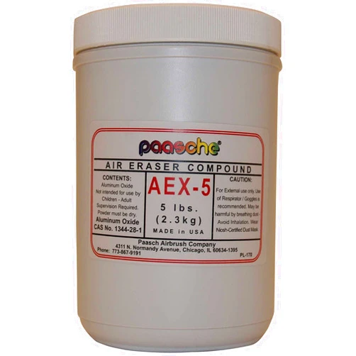 Paasche Airbrush AEX-5-400 Aluminum Oxide Abrasive, 400 Grit, Gray