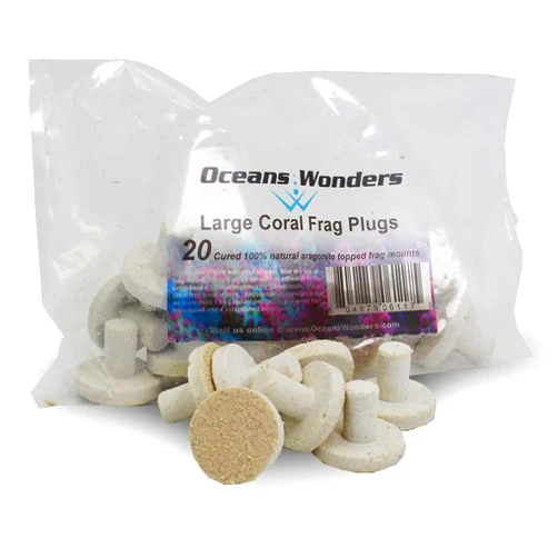 Oceans Wonders 20-Piece Coral Frag Plugs, Large