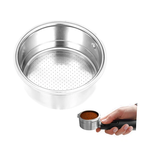 KALIONE 51mm Portafilter Basket, Stainless Steel Coffee Filter, Double Layer Pressurized Filter Basket Espresso Filter Basket Espresso Machine Parts for Coffee Machine Coffee Machine Replacement Accessories