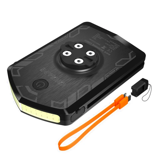 CYCLAMI Bike Light Compatible with Garmin Bike Computer, CYCLAMI 5000mAh Aluminum Daylight 220° Wide-Angle Lighting Compact Flashing-Light with 4 Modes, IPX6 Waterproof, Type-C Front Bicycle Light