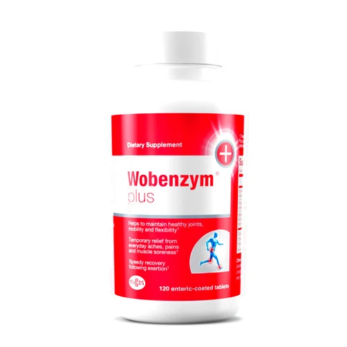 Wobenzym Douglas Laboratories Plus - Joint Support & Muscle Recover*y - with Bromelain, Rutin & Trypsin - Proteolytic Enzymes - Enteric-Coated Tablets - 120 Tablets